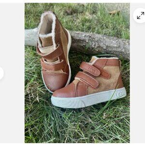 UGG Rennon II Toddler Size US 8 Chestnut Leather Bootie Boots Fast Warm Comfort